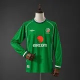 Camiseta Irlanda 2002 Primera Equipación Retro Manga Larga