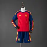 Conjunto España Primera Equipación Manga Larga 2026 Niños