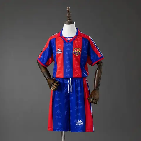 Conjunto Barcelona Primera Equipación 96/97 Retro Niños