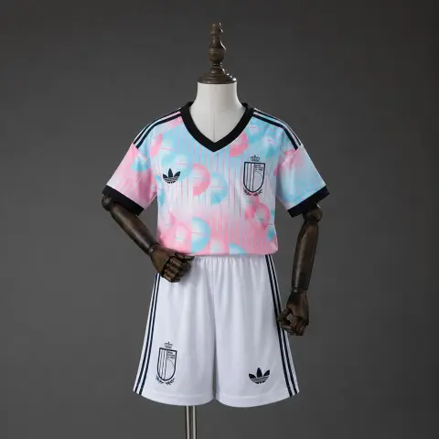 Conjunto Bélgica Segunda Equipación Mundial 2026 Niños