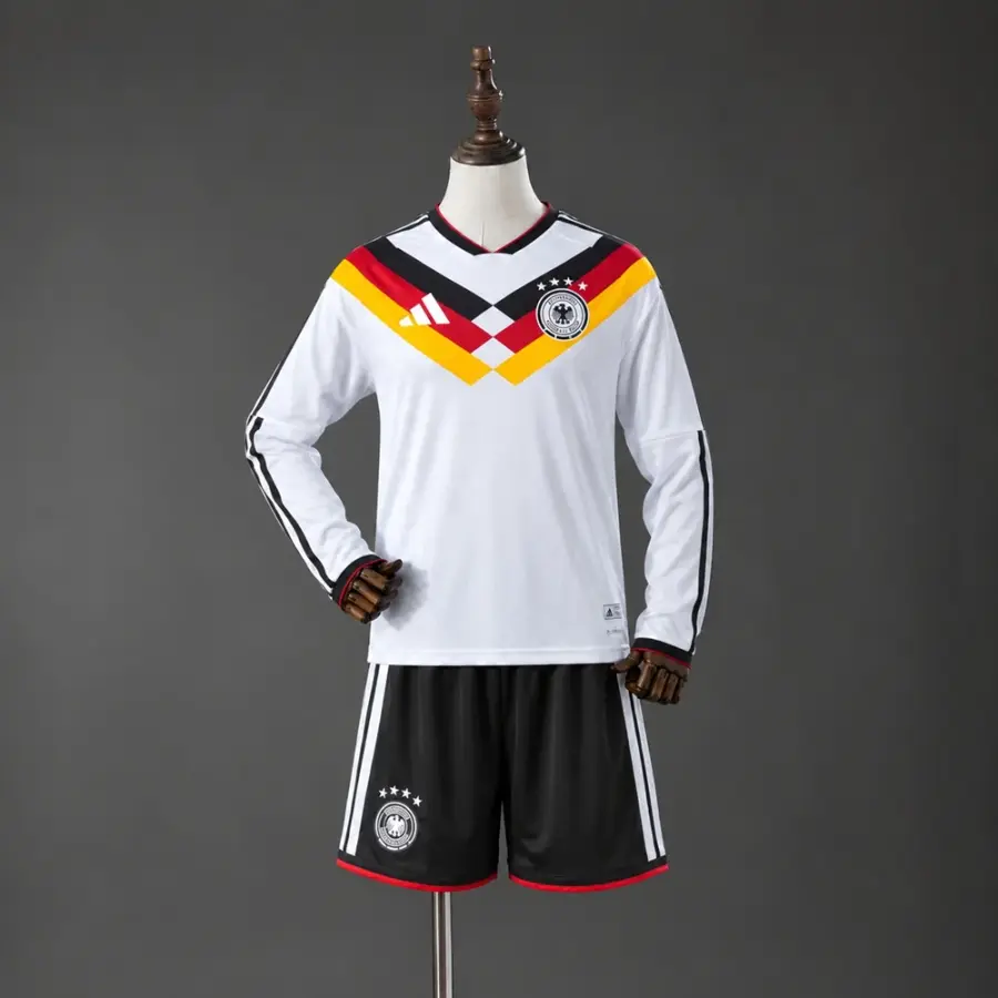 Conjunto Alemania Primera Equipación Manga Larga 2026 Niños