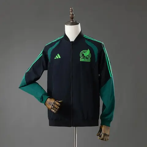 Chaqueta México Cortavientos Negra 2026 Hombre