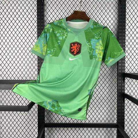 Camiseta Países Bajos Portero Verde Mundial 2026 Hombre
