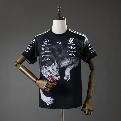 Mercedes AMG F1 2026 Black Wolf T-Shirt