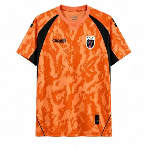 Camiseta Cabo Verde Portero Mundial 2026 Naranja Hombre