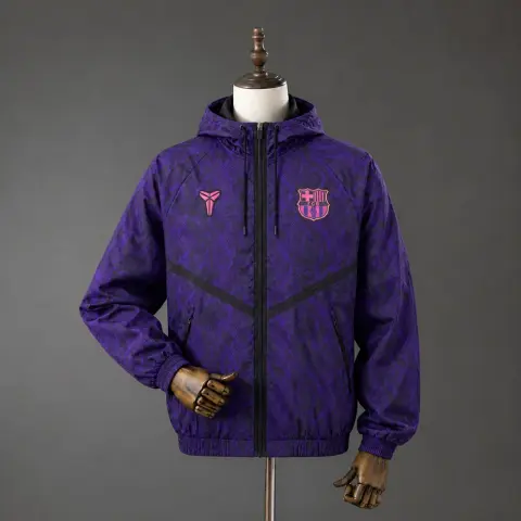 Barcelona Purple Full-Zip Hoodie 26/27