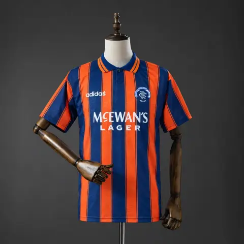 Maillot Rangers Extérieur 93/94 Rayures Larges Rétro