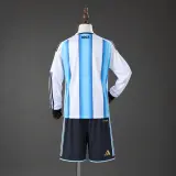 Conjunto Argentina Primera Equipación Manga Larga 2026 Niños