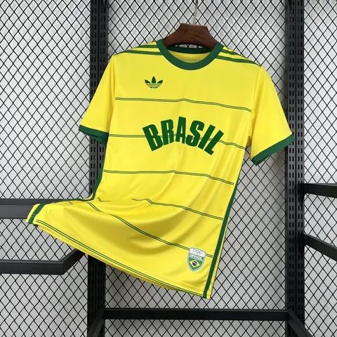 Camiseta Brasil Primera Equipación 1984 Retro