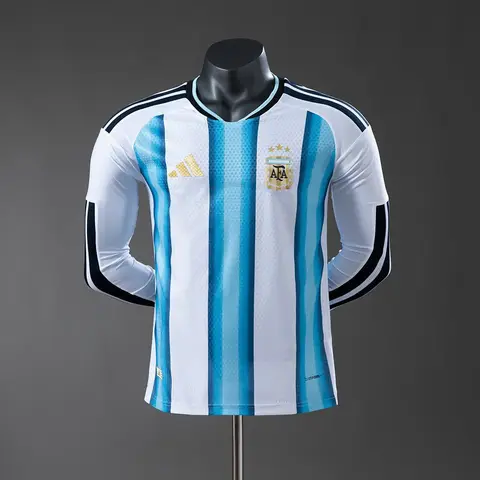 Camisa Argentina I Copa 2026 · Versão Jogador · Manga Longa