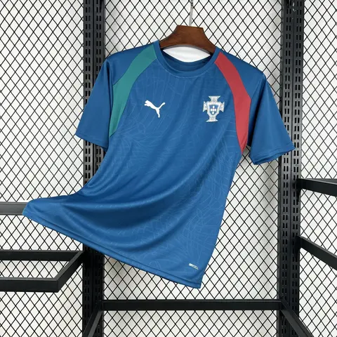 Camiseta Portugal Pre-Partido Azul Mundial 2026 Hombre