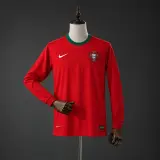 Camiseta Portugal 2012 Primera Equipación Retro Manga Larga