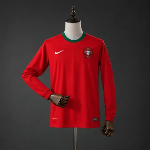 Portugal 2012 Home Long Sleeve Retro Shirt