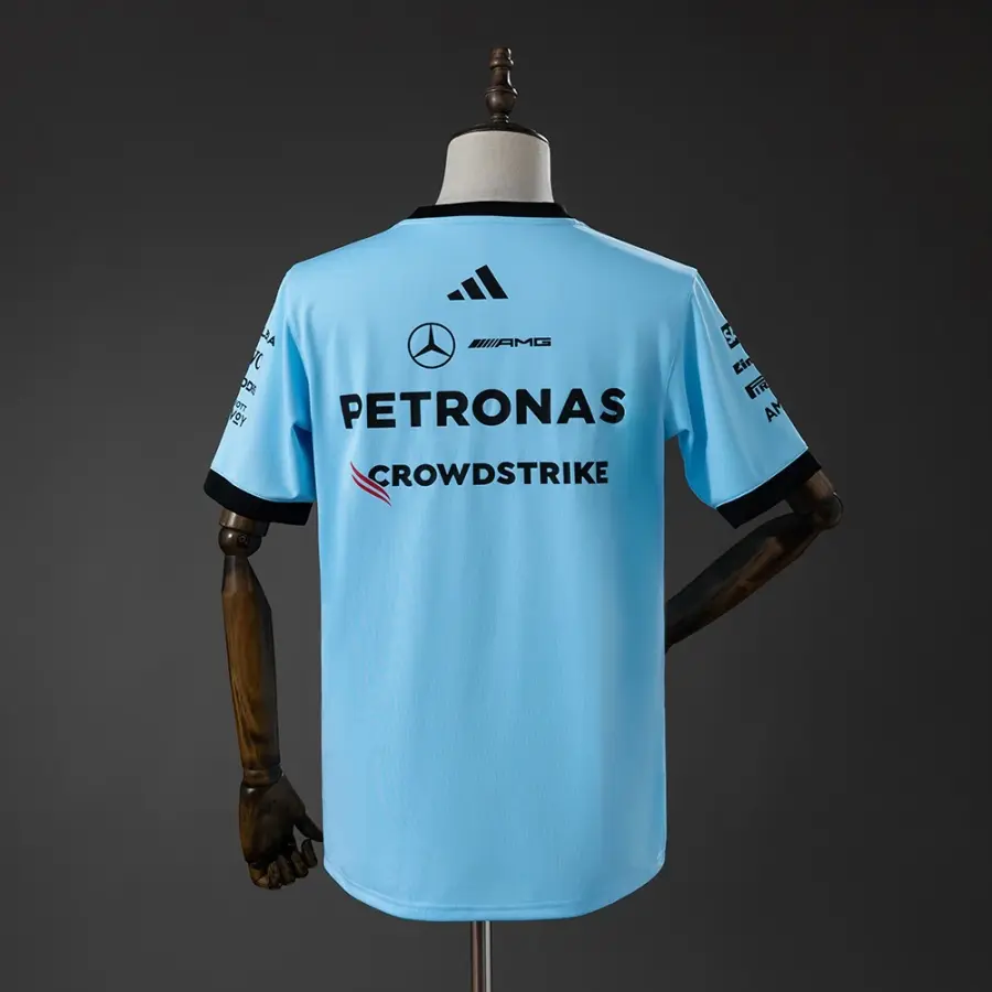 Camiseta Mercedes AMG Fórmula 1 2026 Celeste Hombre