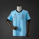 Camiseta Mercedes AMG Fórmula 1 2026 Celeste Hombre