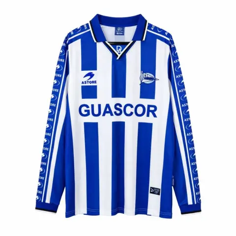 Deportivo Alaves Home Long Sleeve Retro Shirt 1998/99