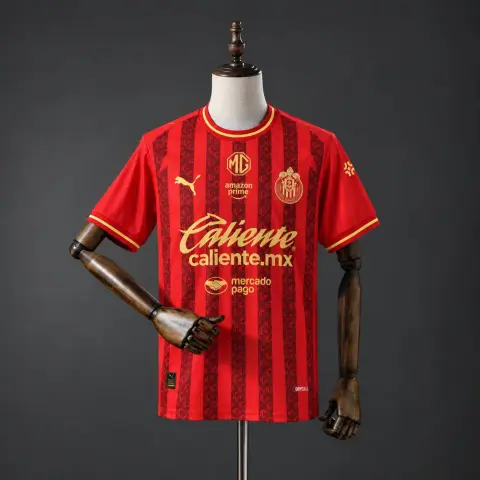 Maglia Chivas Guadalajara Edizione Speciale Rossa e Oro 26/27 Uomo