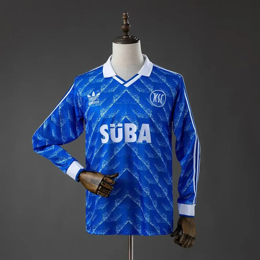 Camiseta Karlsruher Primera Equipación 89/90 Retro Manga Larga - Bota de Oro Tienda