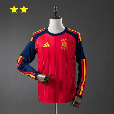 Camisa Espanha I Copa 2026 · Manga Longa