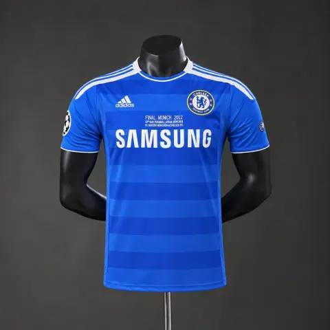 Marškinėliai Chelsea Pirmasis komplektas Final Champions 11/12 Retro Žaidėjo versija