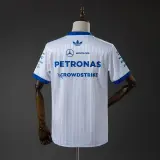 Camiseta Mercedes AMG Fórmula 1 2026 Blanca y Azul Hombre