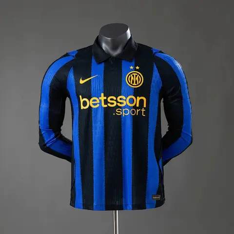 Camiseta Inter de Milán Primera Equipación 26/27 Manga Larga Versión Jugador