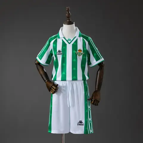 Completo Real Betis Prima Divisa 95/97 Retro Bambino