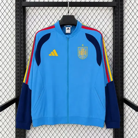 Chaqueta España Cortavientos 2026 Azul Celeste Hombre