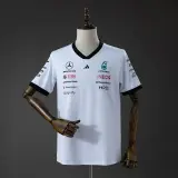 Camiseta Mercedes AMG Fórmula 1 2026 Blanca y Negra Hombre