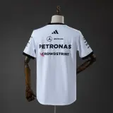 Camiseta Mercedes AMG Fórmula 1 2026 Blanca y Negra Hombre
