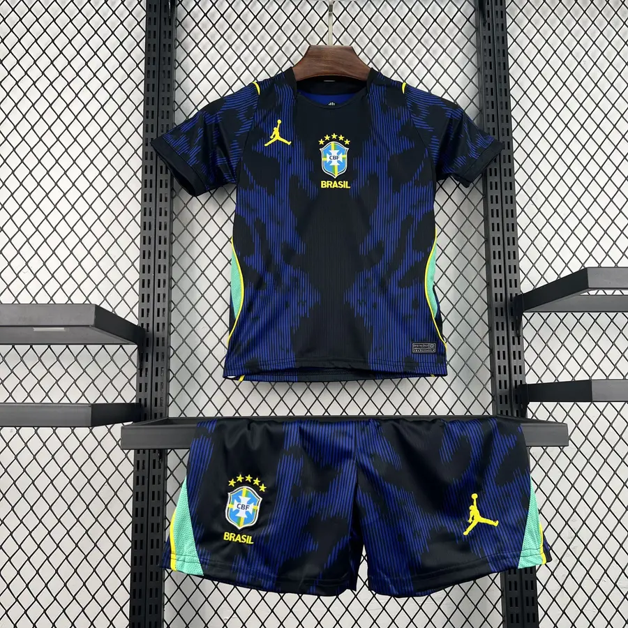 Conjunto Brasil Segunda Equipación Mundial 2026 Niños - Bota de Oro Tienda