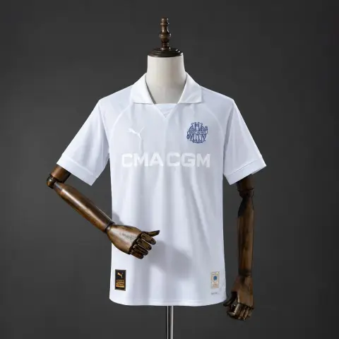 Camiseta Olympique de Marsella Edición 125 Aniversario Blanca Hombre