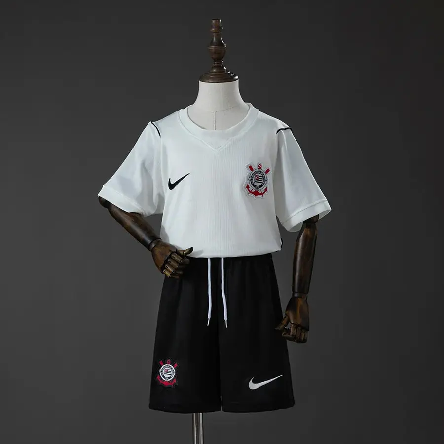 Conjunto Corinthians primera equipación 26/27 para niños - vista frontal
