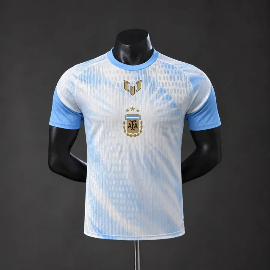 Camiseta Argentina Edición Conmemorativa Blanca Versión Jugador