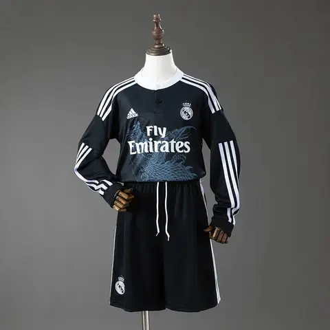 Conjunto Real Madrid Tercera Equipación 14/15 Retro Manga Larga Niños