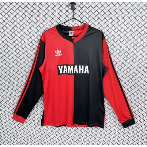 Newell's Old Boys Home Long Sleeve Retro Shirt 1990/93