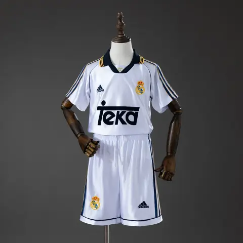 Completo Real Madrid Prima Divisa 98/00 Retro Bambino