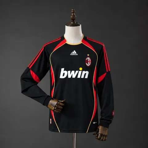 Maglia AC Milan Terza Divisa 06/07 Retro Manica Lunga Uomo