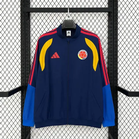 Chaqueta Colombia Mundial 2026 Azul Marino Hombre