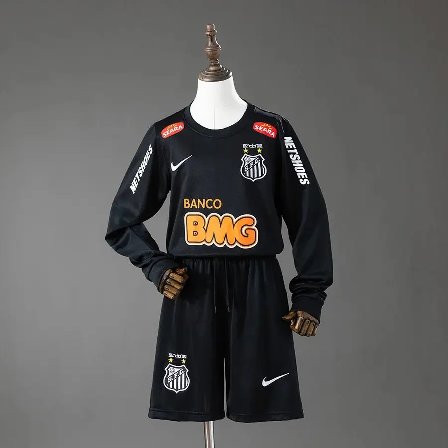 Conjunto Santos Segunda Equipación 12/13 Retro Manga Larga Niños - Bota de Oro Tienda