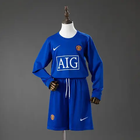 Conjunto Manchester United Tercera Equipación 08/09 Retro Niños