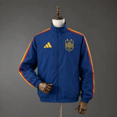 Spain 2026 Blue Full-Zip Jacket