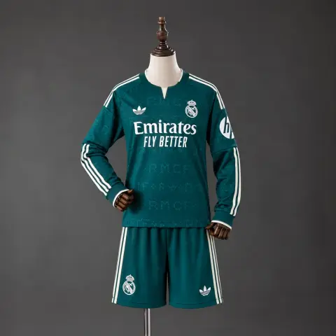 Real Madrid Away Long-Sleeve Kids Kit 26/27