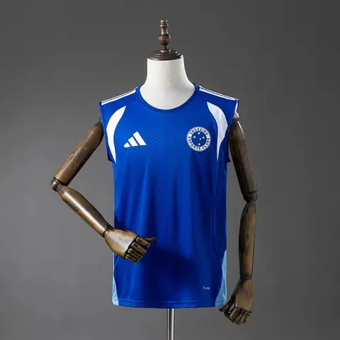 Camiseta Cruzeiro Entrenamiento Azul 26/27 Sin Mangas Hombre