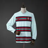 Camiseta Portugal 2020 Segunda Equipación Retro Manga Larga