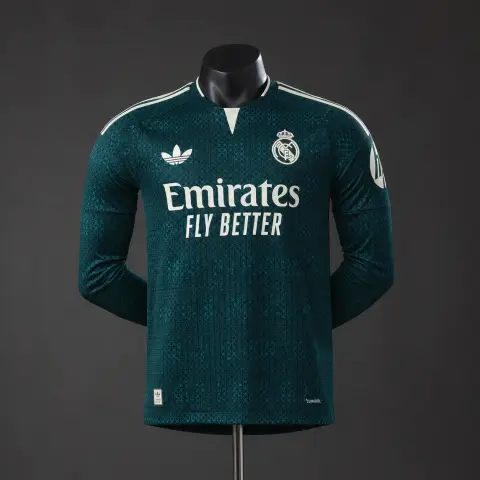 Real Madrid Away Long Sleeve Player Version Shirt 26/27 Men