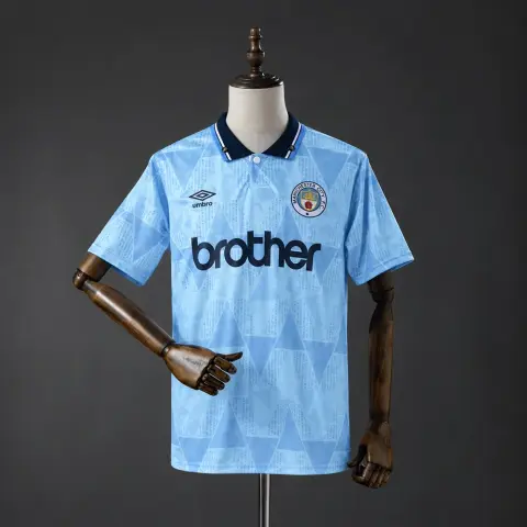 Treyja Manchester City Heimabúningur 89/91 Retró