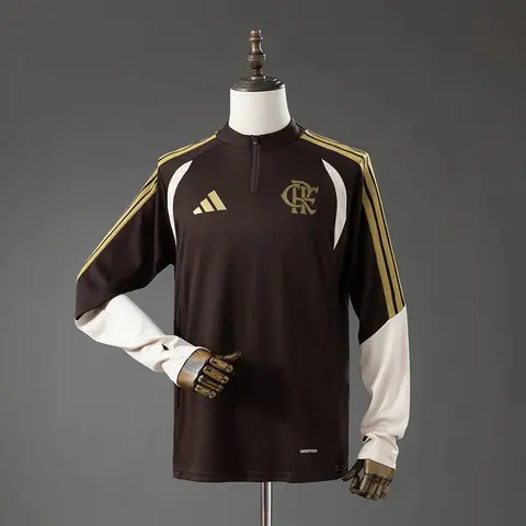 Camiseta Flamengo Entrenamiento Marrón 26/27 Manga Larga
