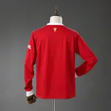 Camiseta Manchester United Primera Equipación 21/22 Retro Manga Larga