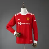 Camiseta Manchester United Primera Equipación 21/22 Retro Manga Larga